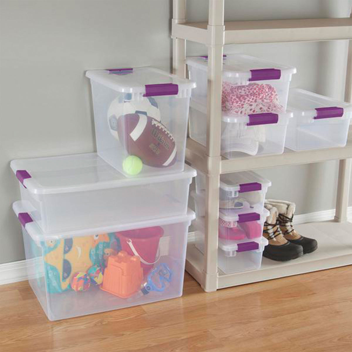 Sterilite 66-Quart ClearView Latch Box Storage Container (Open Box)