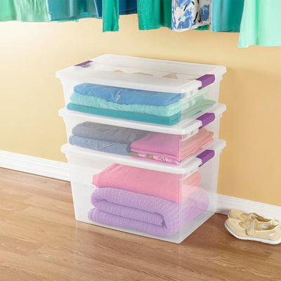Sterilite 66-Quart ClearView Latch Box Storage Container (Open Box)