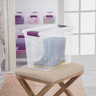 Sterilite 17631706 27-Quart ClearView Latch Box Storage Tote Container (30 Pack)