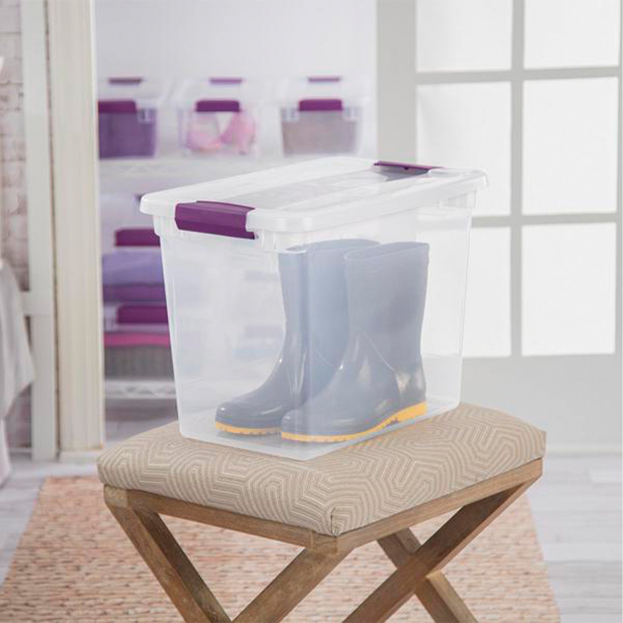 Sterilite 17631706 27-Quart ClearView Latch Box Storage Tote Container (36 Pack)