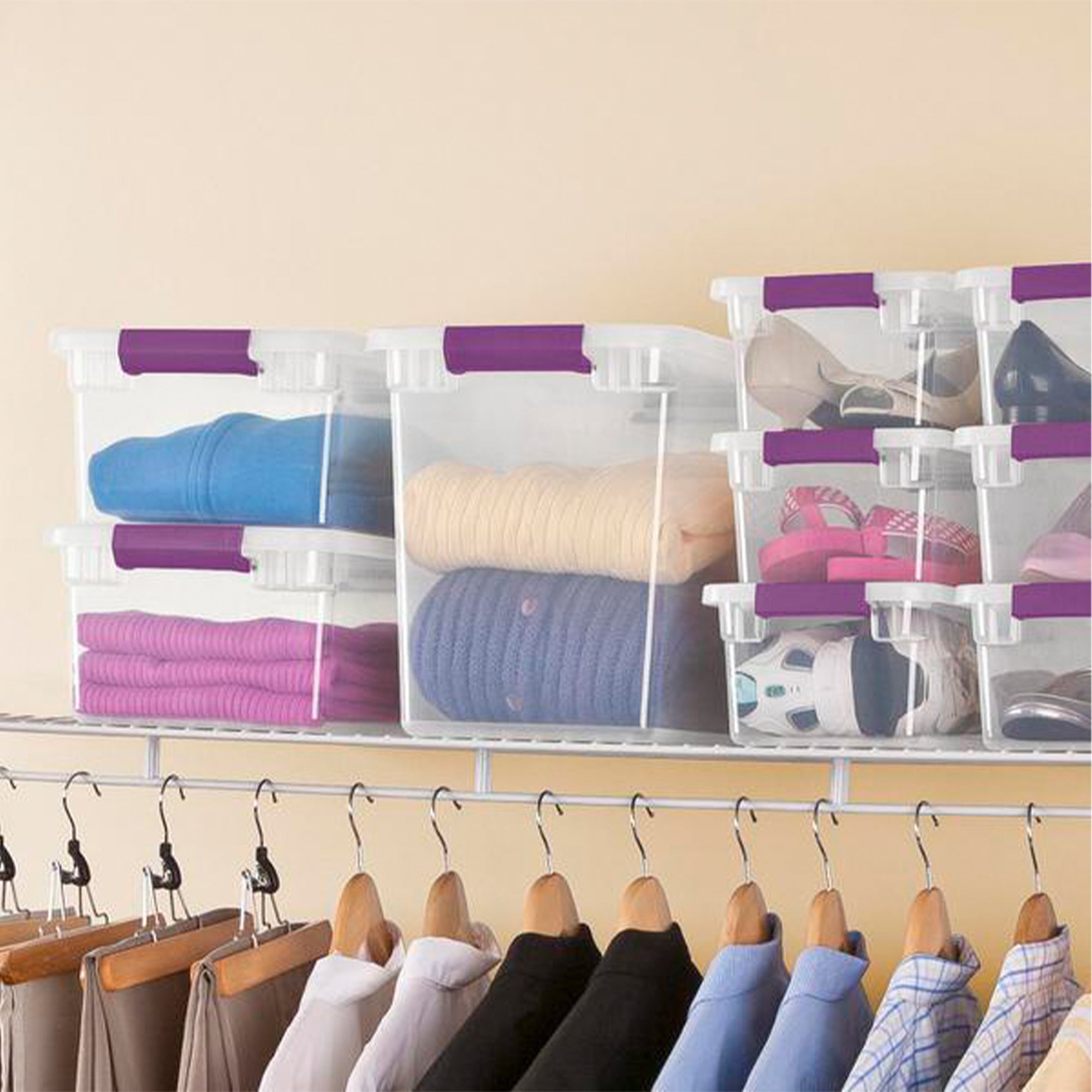 Sterilite 17631706 27-Quart ClearView Latch Box Storage Tote Container (60 Pack)