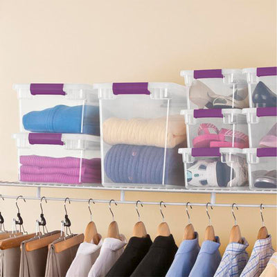 Sterilite 17631706 27-Quart ClearView Latch Box Storage Tote Container (30 Pack)