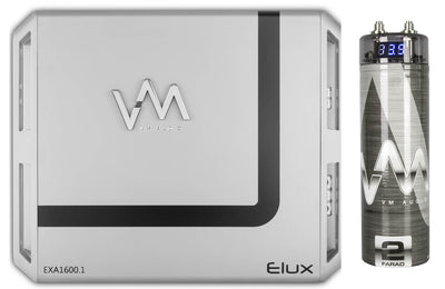 VM Audio EXA1600.1 1600W 1 Channel Amp Car Amplifier + 2.0 Farad Capacitor