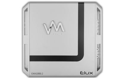 VM Audio Elux EXA1000.2 1000W 2 Channel Amplifier Amp + 4 Gauge Blue Wire Kit
