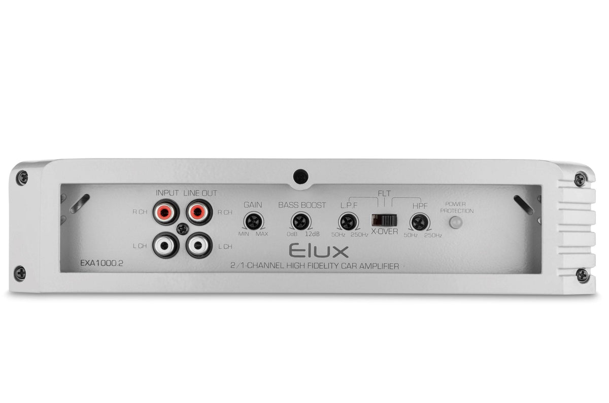 VM Audio Elux EXA1000.2 1000W 2 Channel Amplifier Amp + 4 Gauge Blue Wire Kit