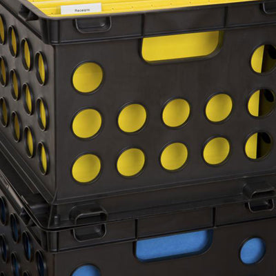 Sterilite Plastic Heavy Duty File Crate Stacking Storage Container (24 Pack)