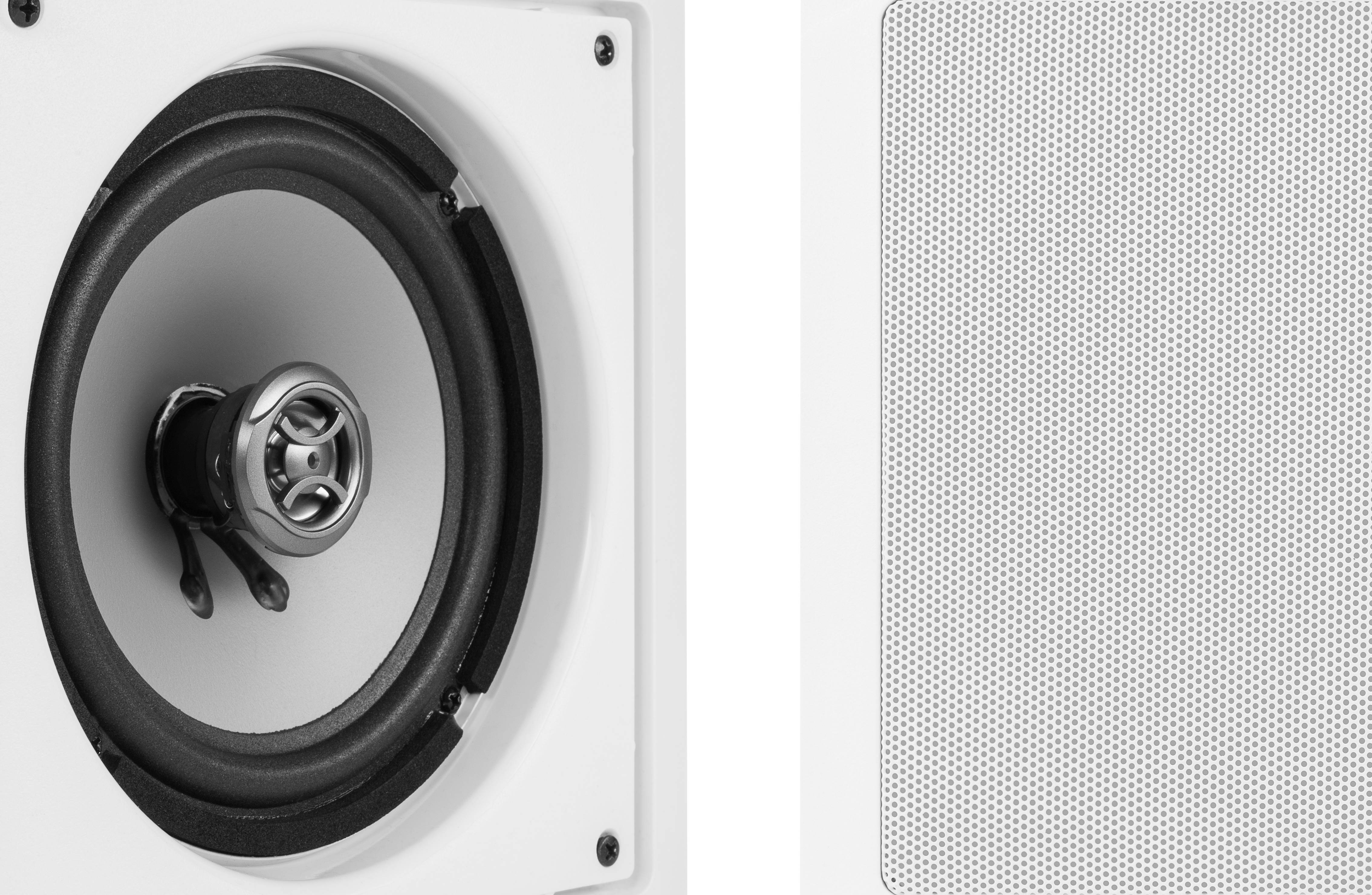 VM AUDIO Shaker 6.5" 175 Watt 2 Way In-Wall Surround Sound Home Speaker-Open Box