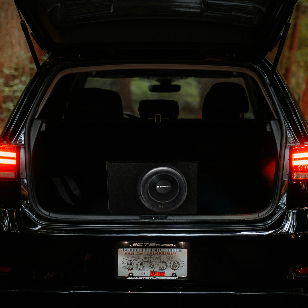 QPower QBOMB12VL Single 12" Vented Ported Car Subwoofer Sub Box Enclosure QBOMB - VMInnovations