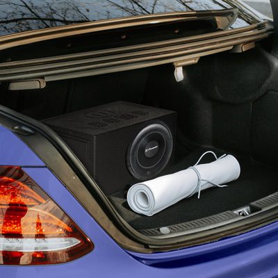QPower 12" Vented Ported Car Subwoofer Sub Box Enclosure QBOMB (For Parts)