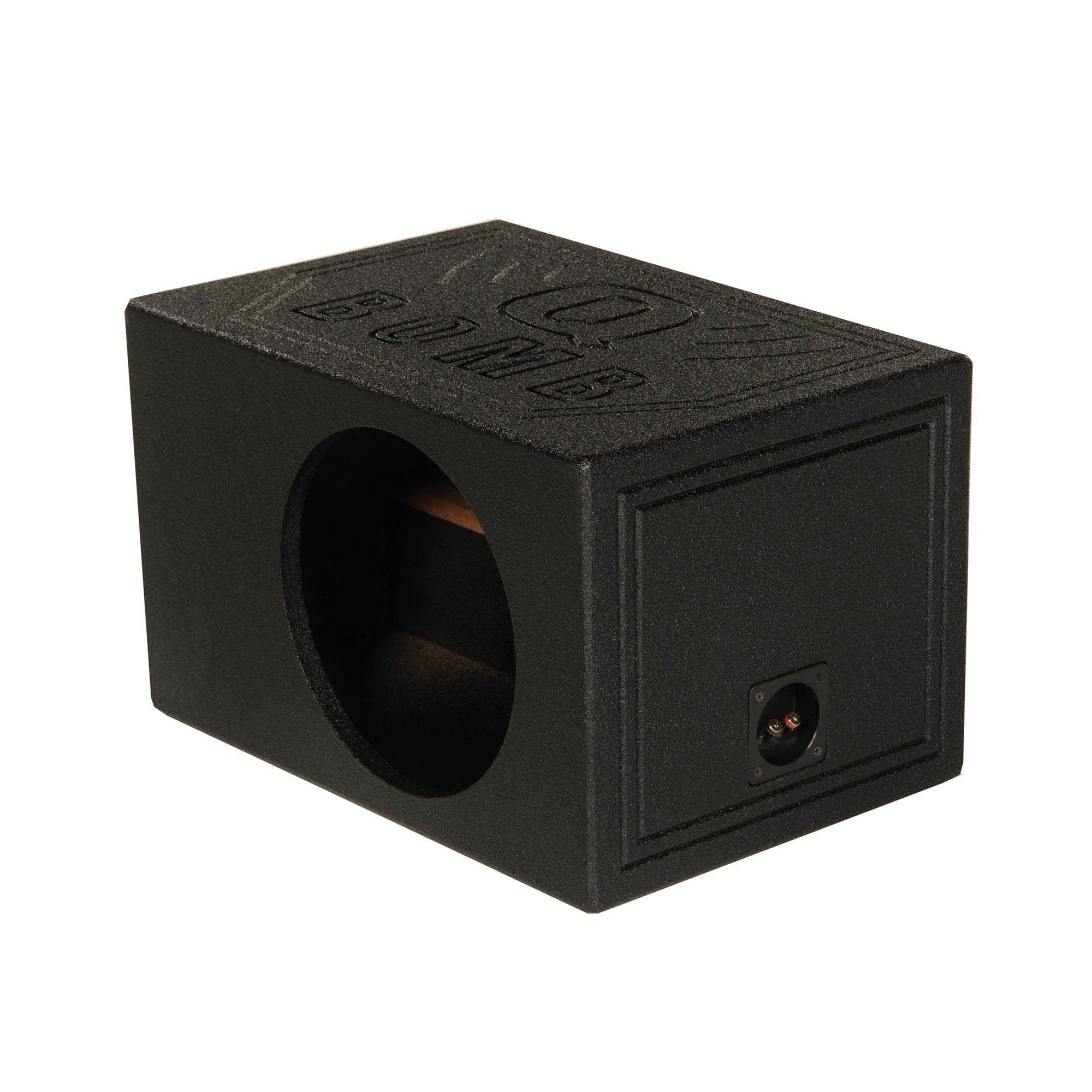 AudioPipe 12 In DVC Car Audio Subwoofer and QPower 12 In Sub Box Enclosure QBOMB