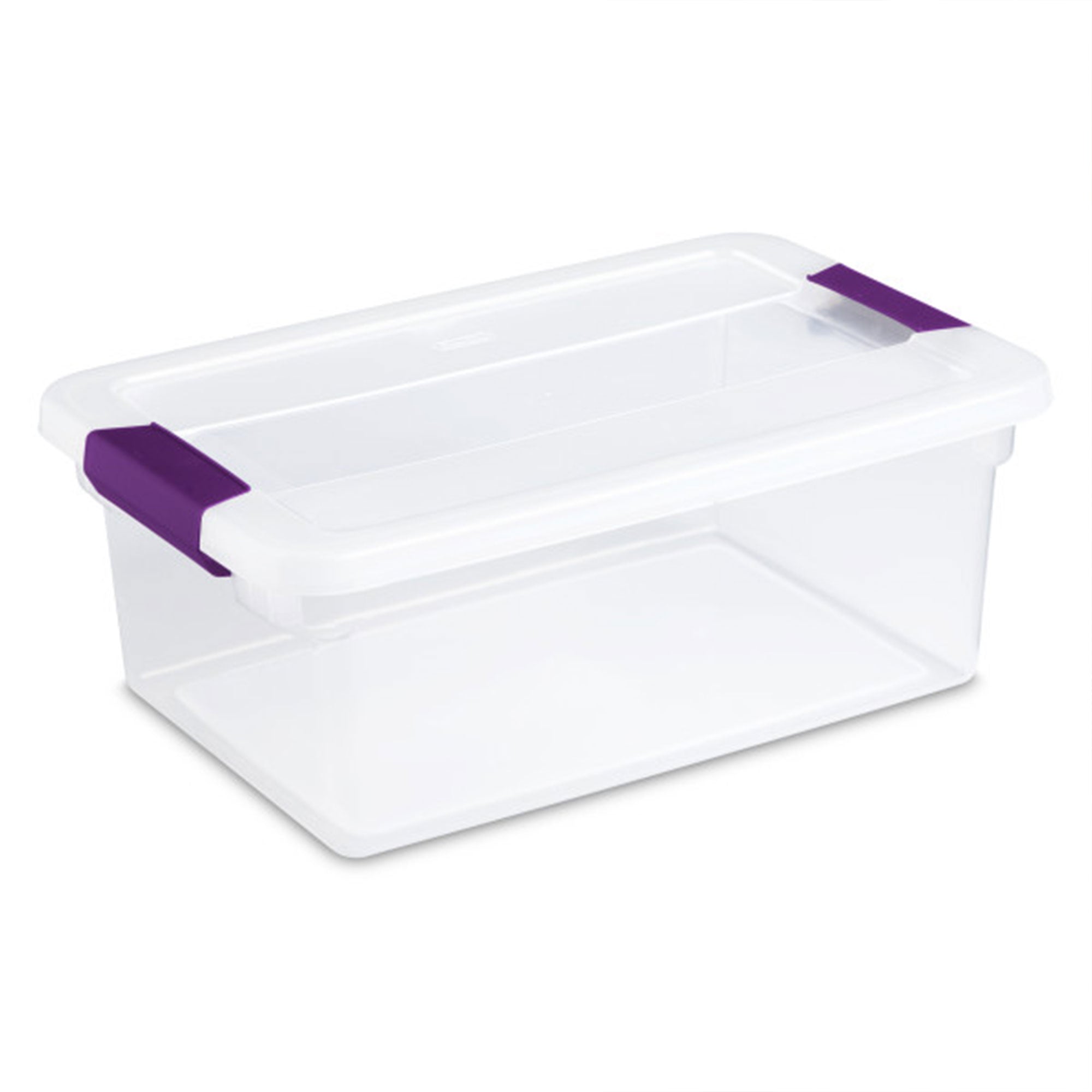 Sterilite 15 Qt. Plastic Stackable Storage Container with Lid, Clear (12 Pack) - VMInnovations