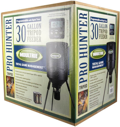 MOULTRIE PHB30B 30 Gallon Programmable Pro Hunter Tripod Deer Feeder & Hog Light