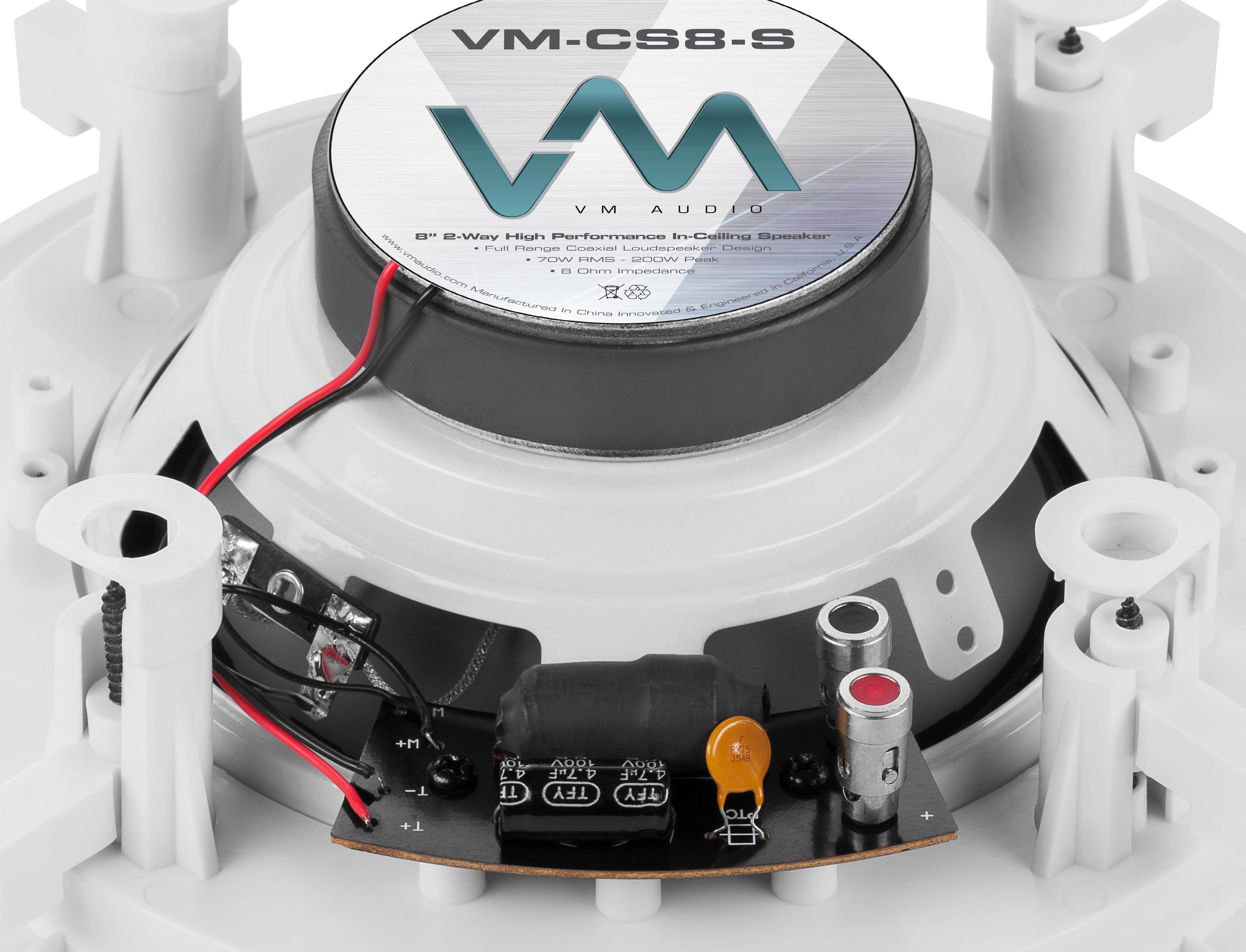 12 VM Audio Shaker 8" 200W 2 Way In Ceiling/Wall Surround Home Speakers (Twelve)