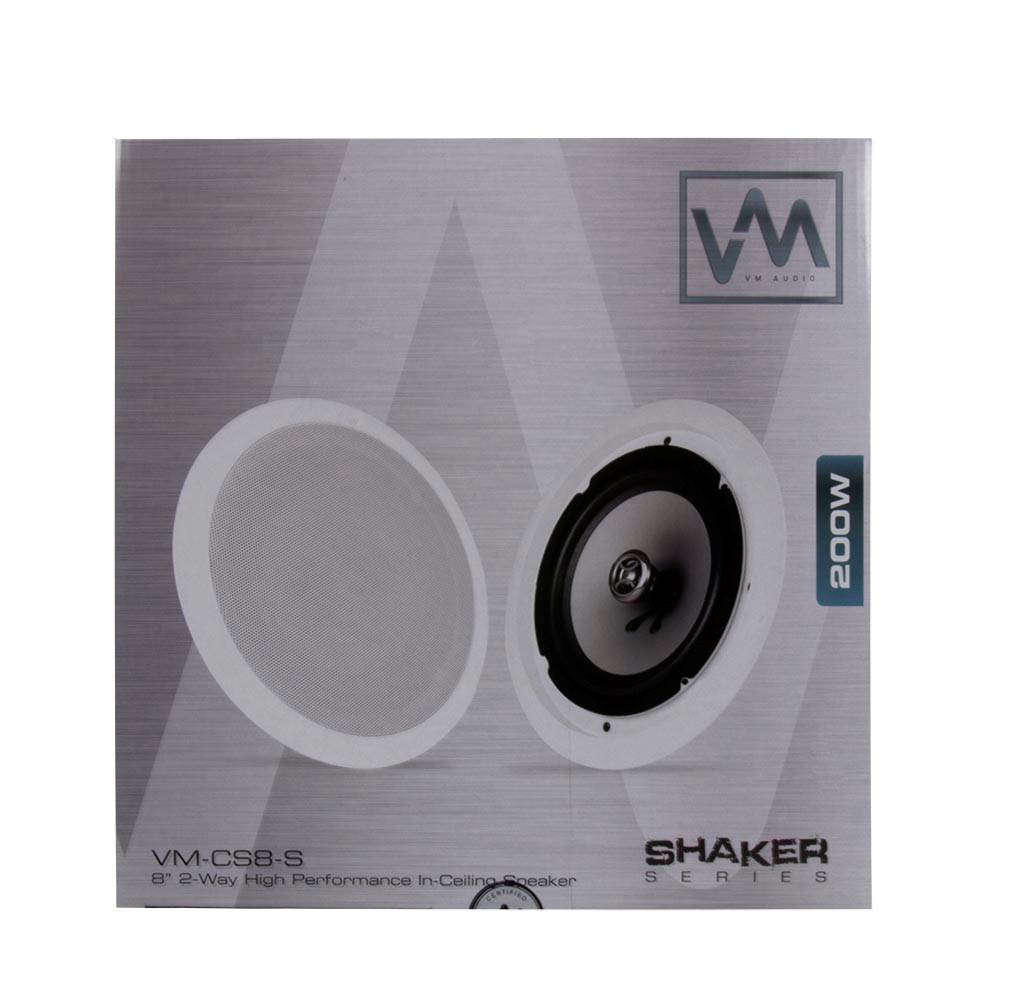 12 VM Audio Shaker 8" 200W 2 Way In Ceiling/Wall Surround Home Speakers (Twelve)