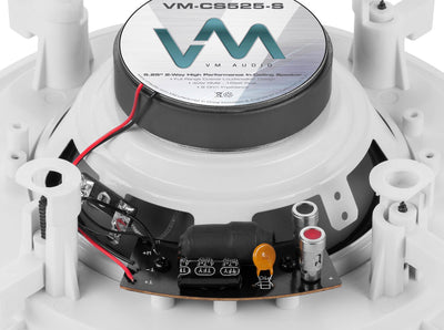 2) VM Audio Shaker 5.25" 250W 2 Way In Ceiling/Wall Surround Home Speakers Pair