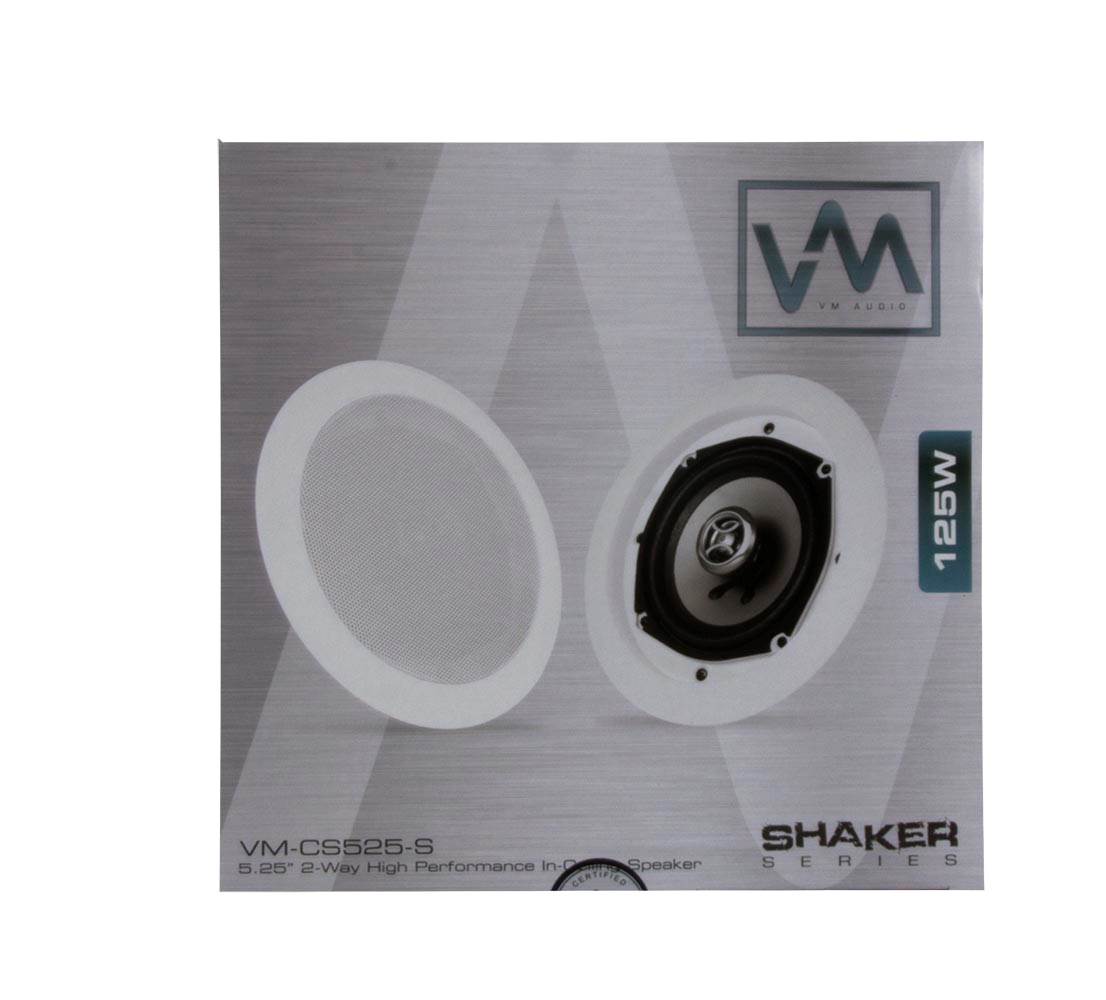 2) VM Audio Shaker 5.25" 250W 2 Way In Ceiling/Wall Surround Home Speakers Pair