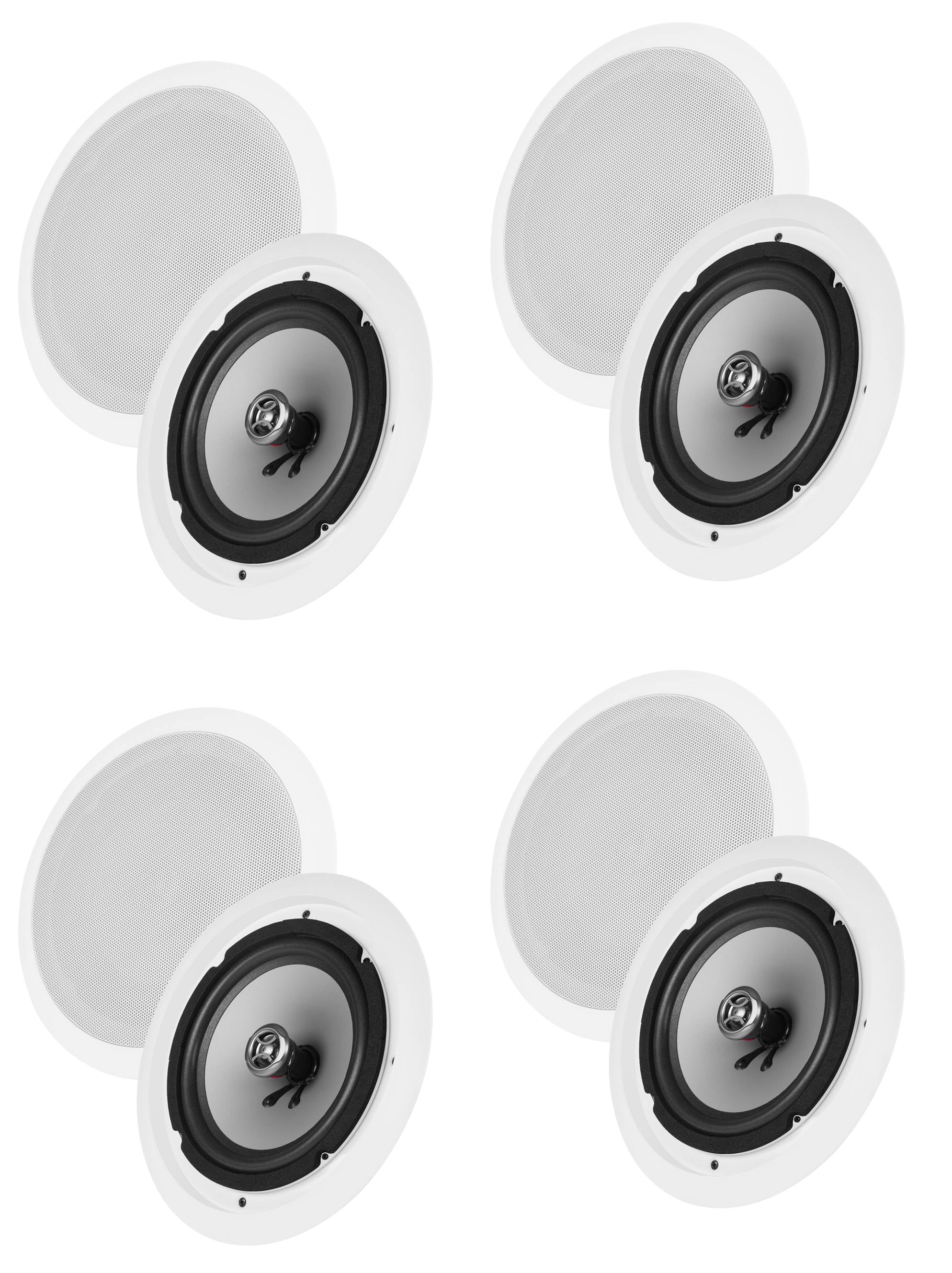 8) VM Audio Shaker 5.25" 125W 2 Way In Ceiling/Wall Surround Home Speakers Eight