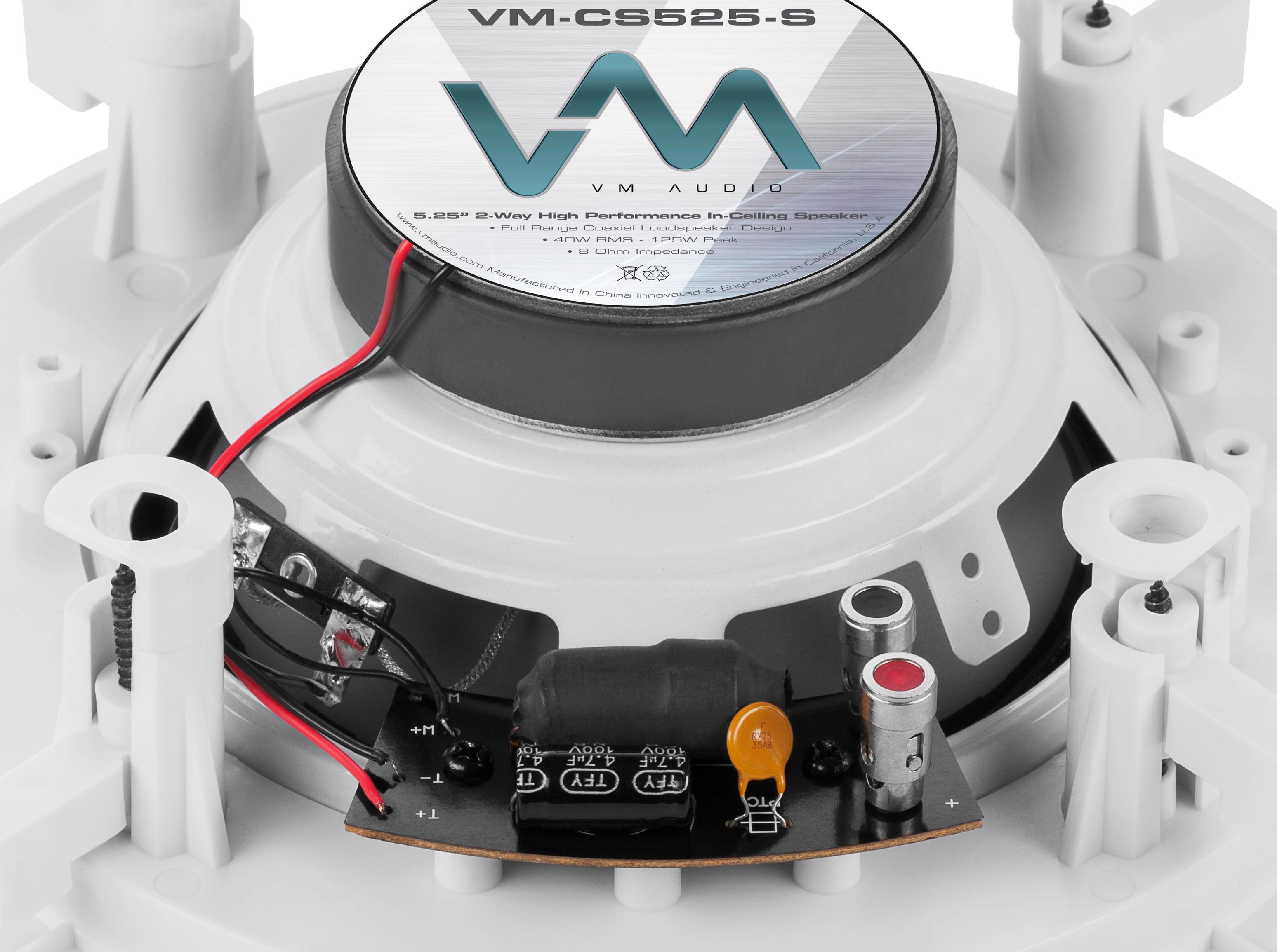 12 VM Audio Shaker 5.25" 125W In Ceiling/Wall Surround Home Speakers (Twelve)