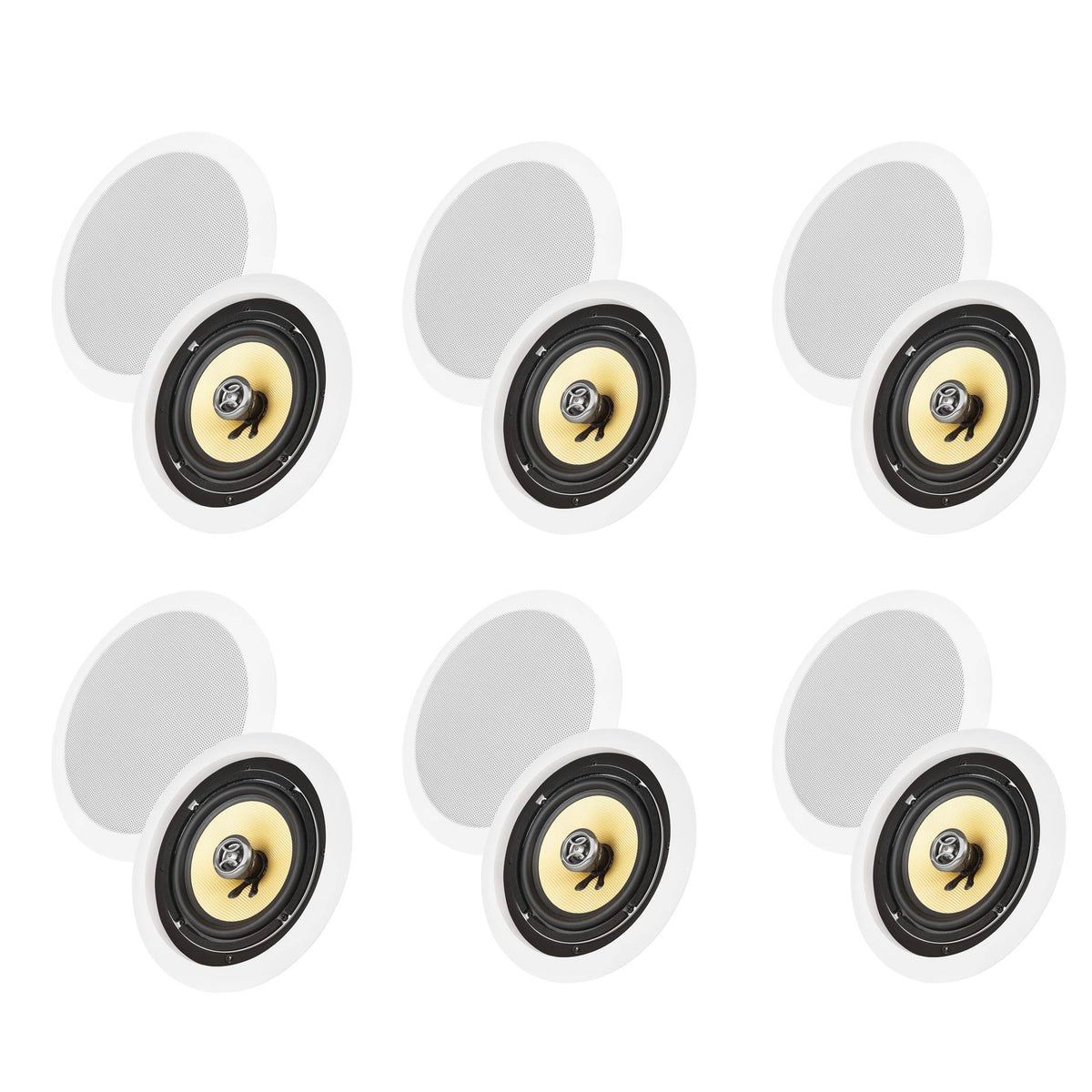 VM Audio Elux 6.5" 200W Ceiling/Wall Surround Home Speakers, 12 | 12 x VM-CS65-E