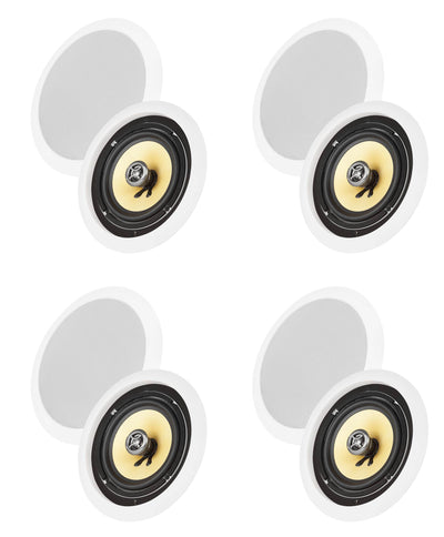 8) VM AUDIO Elux 5.25" 150 Watt In Ceiling/Wall Surround Home Speakers (Eight)