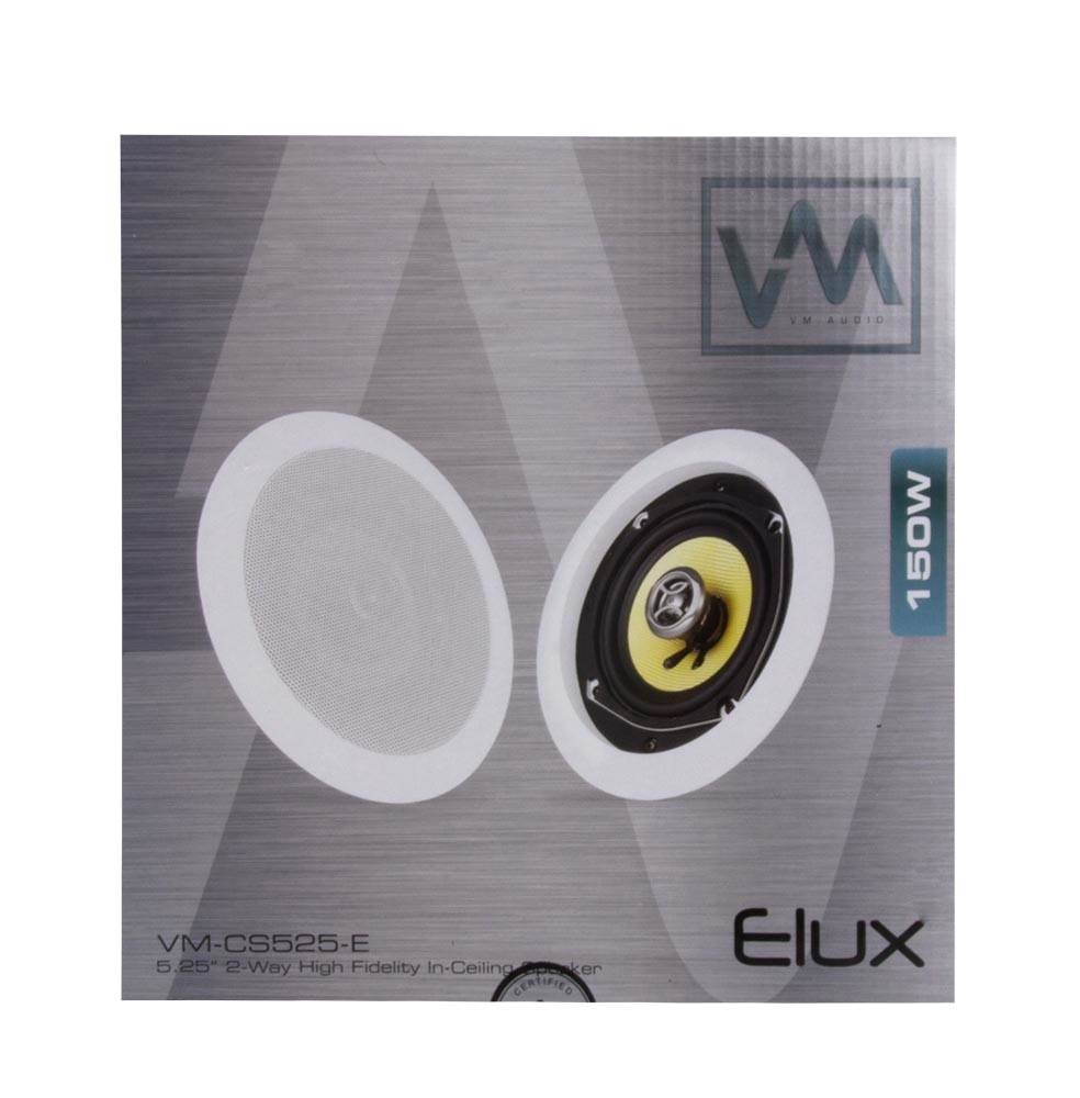 8) VM AUDIO Elux 5.25" 150 Watt In Ceiling/Wall Surround Home Speakers (Eight)