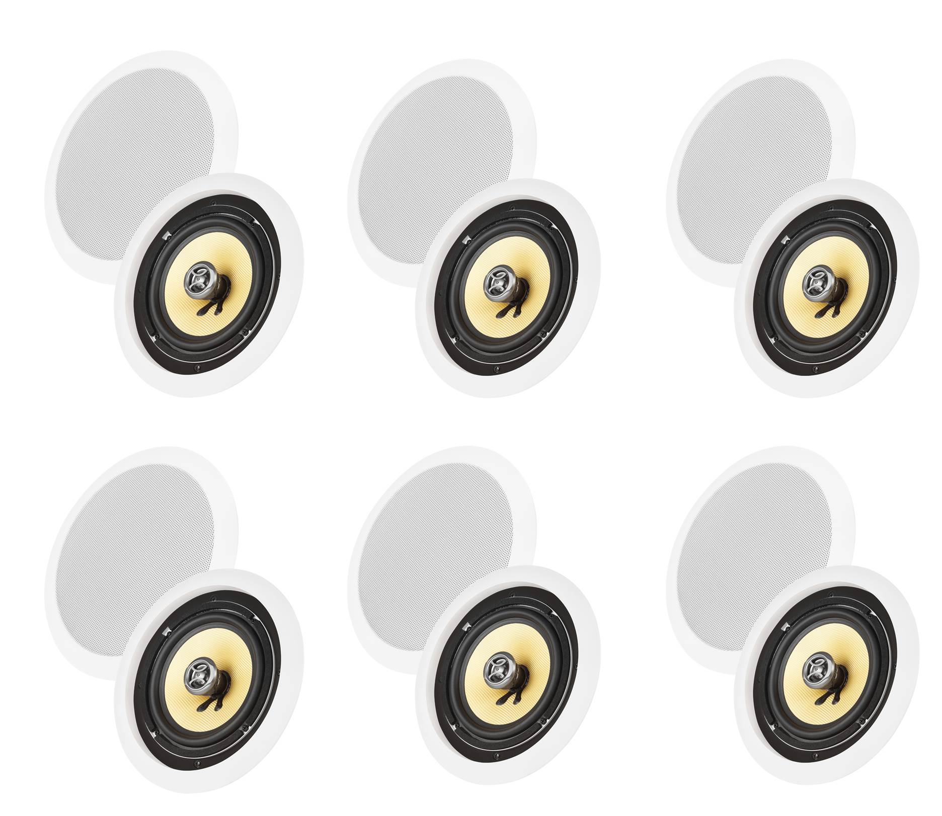 12) VM AUDIO Elux 5.25" 150 Watt In Ceiling/Wall Surround Home Speakers (Twelve)