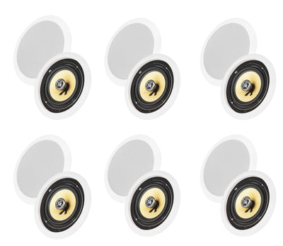 12) VM AUDIO Elux 5.25" 150 Watt In Ceiling/Wall Surround Home Speakers (Twelve)