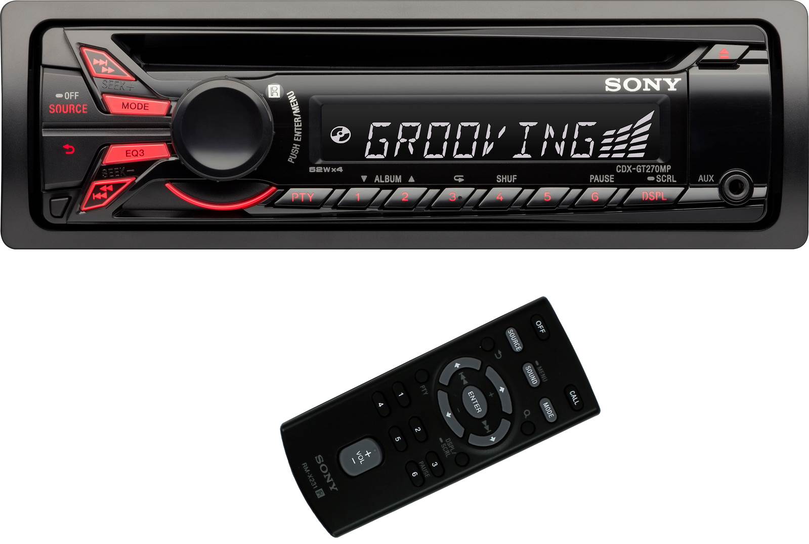 Sony CDX-GT270MP CD/MP3 AUX In-Dash Car Audio Receiver Stereo - Open Box