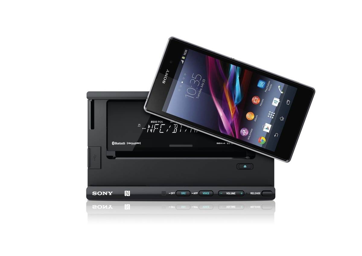 Sony XSP-N1BT CD/MP3 Smartphone Cradle Car Audio Receiver Bluetooth - Open Box