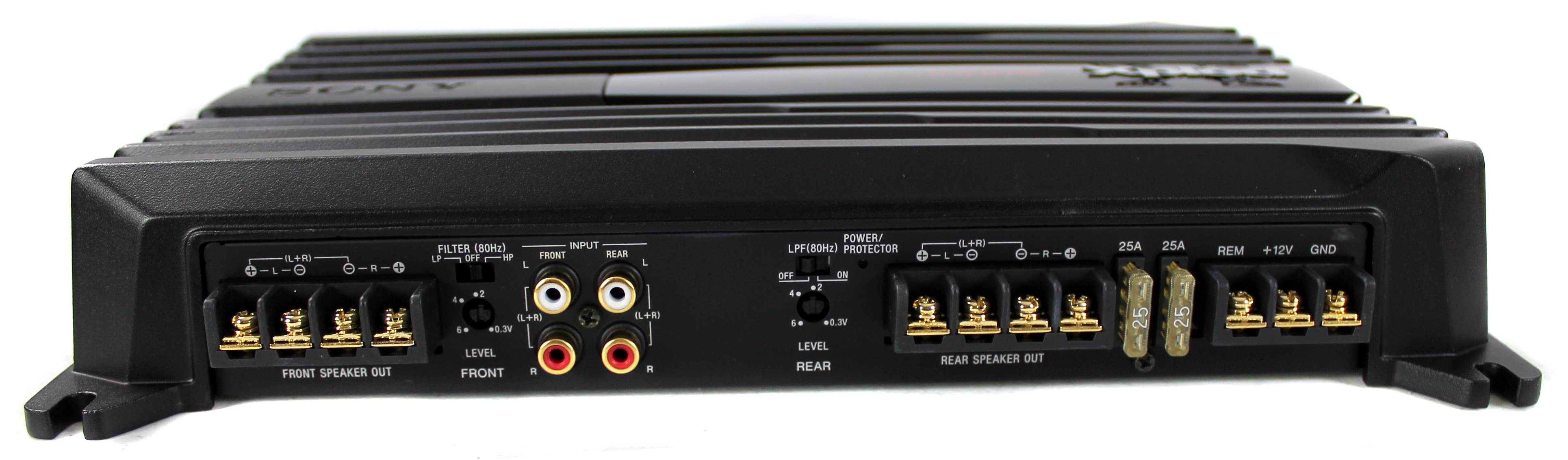 Sony XM-N1004 1000 Watt 4-Channel Class AB Car Audio Amplifier Amp - Open Box