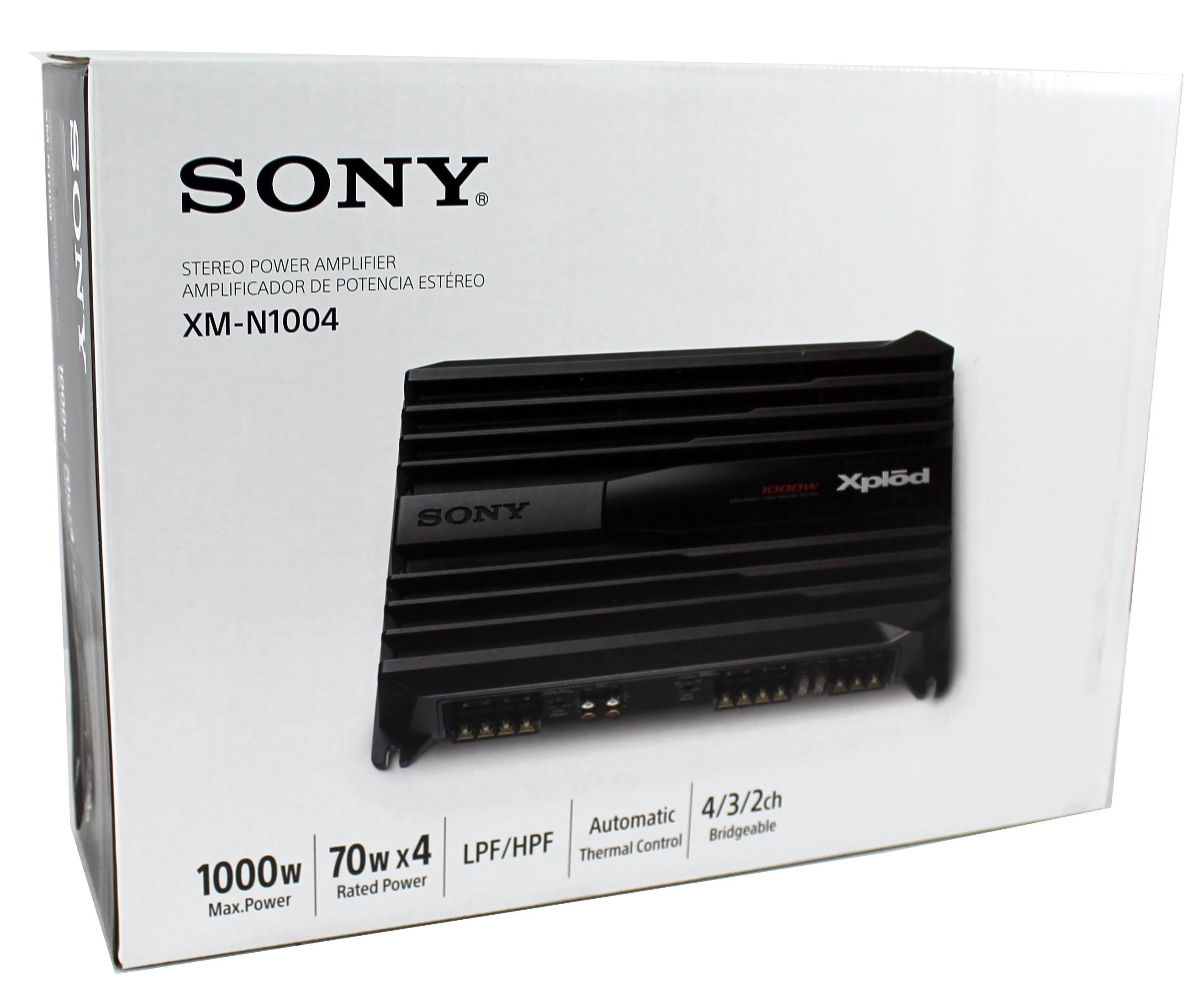 Sony XM-N1004 1000 Watt 4-Channel Class AB Car Audio Amplifier Amp - Open Box
