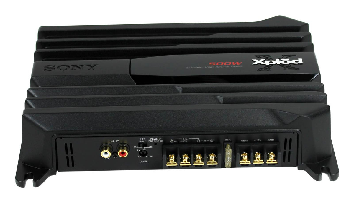 Sony XM-N502 500 Watt 2-Channel Class AB Car Audio Amplifier Stereo (Open Box)