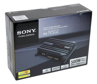 Sony XM-N502 500 Watt 2-Channel Class AB Car Audio Amplifier Stereo (Open Box)