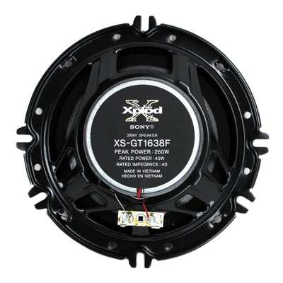 2) Sony XS-GT1638F 6.5" 260 Watt 3-Way Car Coaxial Speakers Stereo - Open Box