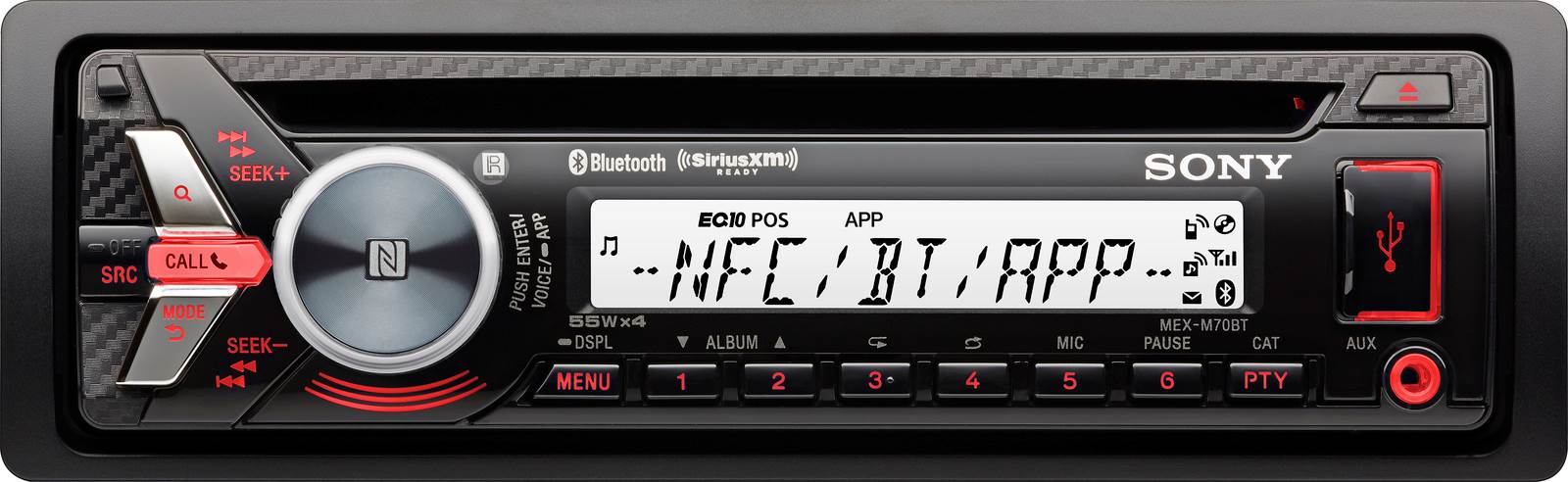 Sony MEX-M70BT CD/MP3 USB/AUX Marine Audio Receiver Stereo Bluetooth - Open Box