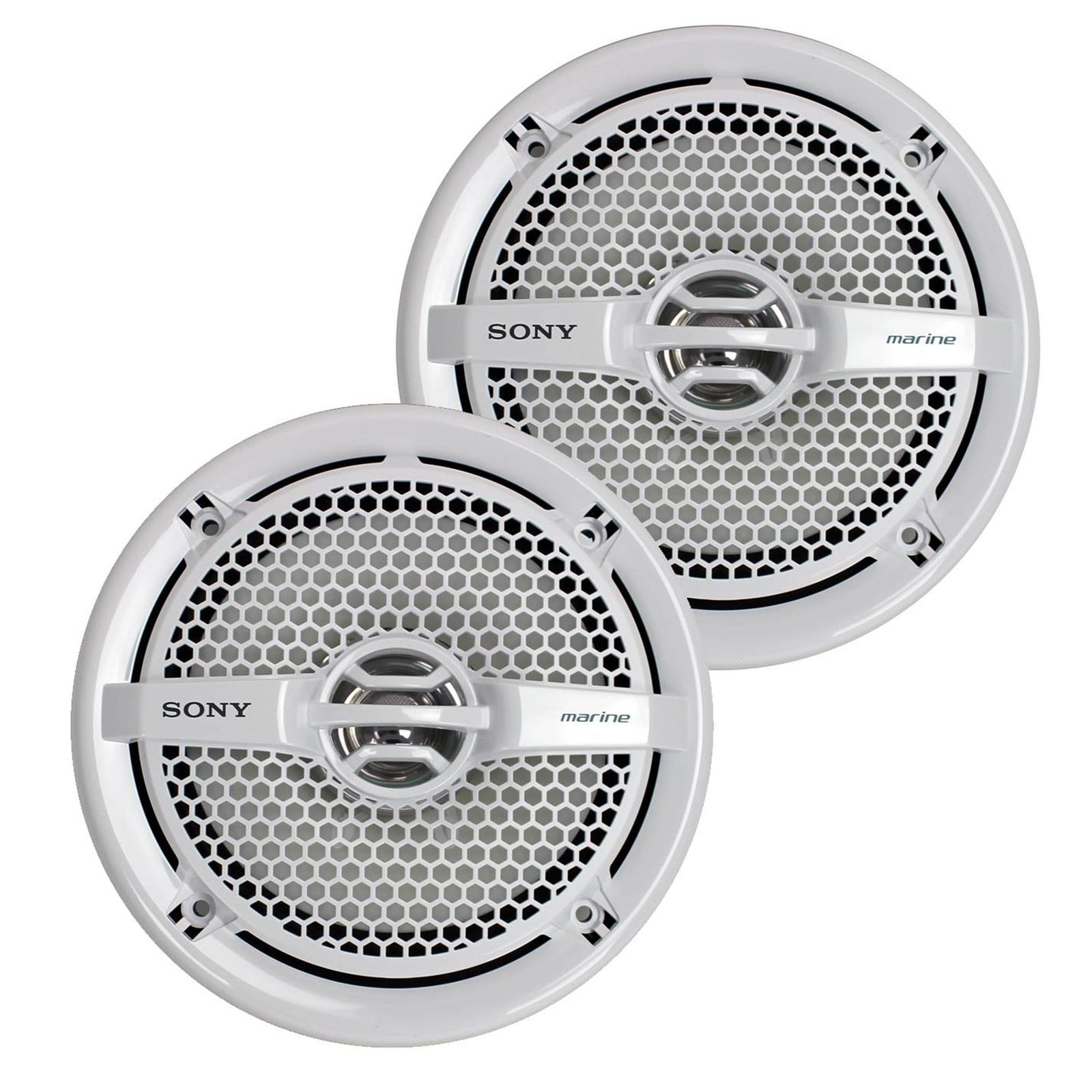 Sony XS-MP1611 6.5 Inch 140 Watt Dual Cone Design Marine Speakers Stereo White - VMInnovations