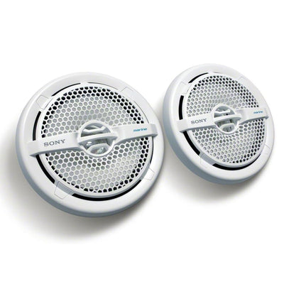 Sony 6.5" 140 Watt Dual Cone Marine Stereo Speakers, White (Open Box) (2 Pack) - VMInnovations