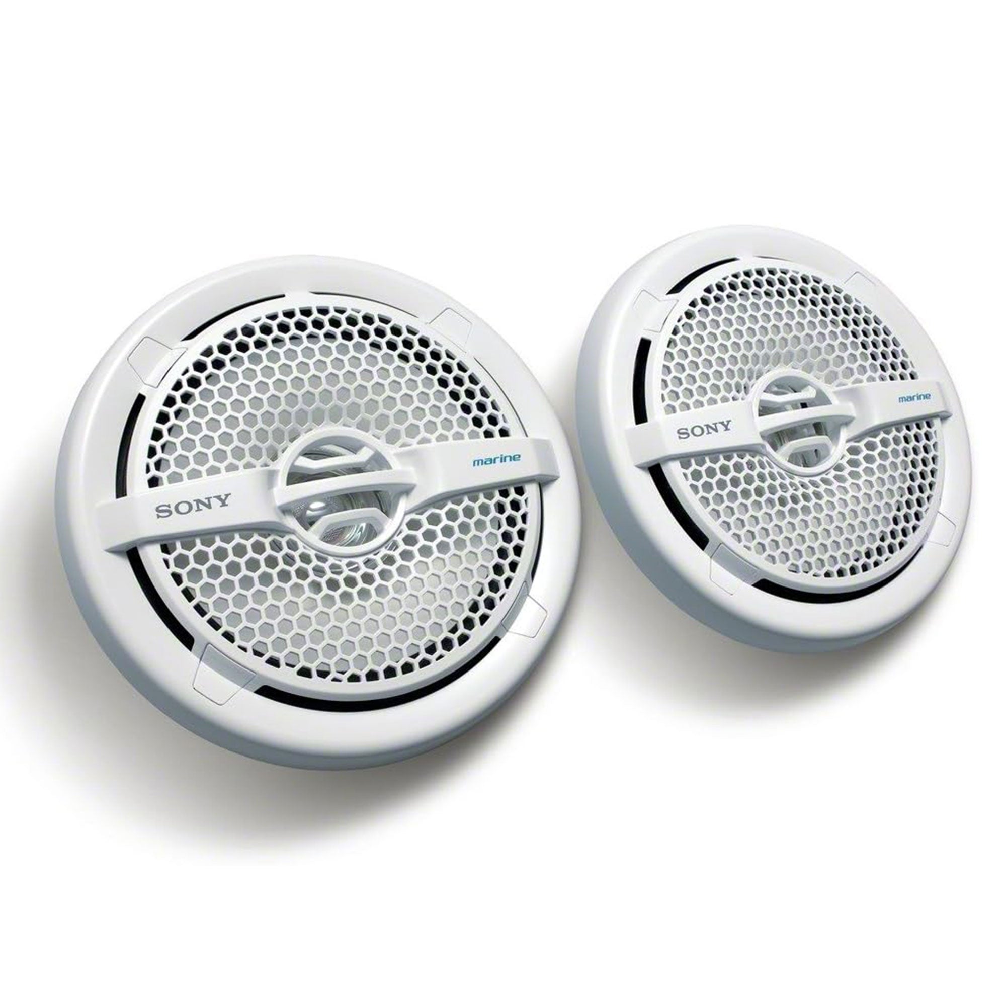 Sony 6.5" 140 Watt Dual Cone Marine Stereo Speakers, White (Open Box) (3 Pack) - VMInnovations