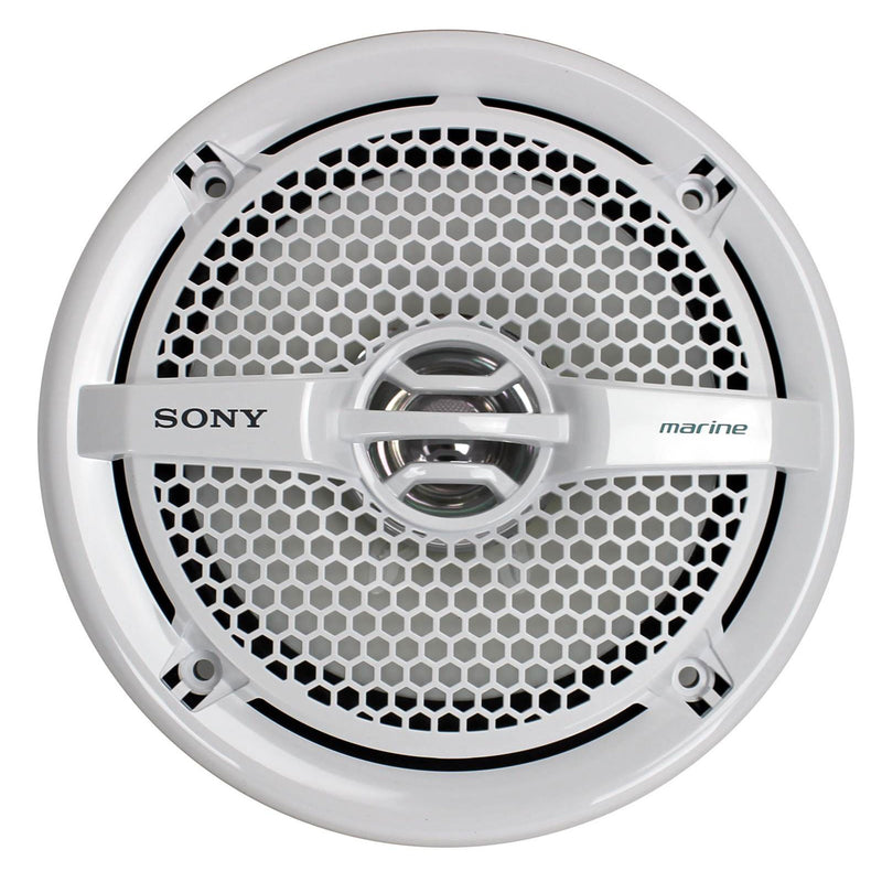 Sony XS-MP1611 6.5 Inch 140 Watt Dual Cone Design Marine Speakers Stereo White