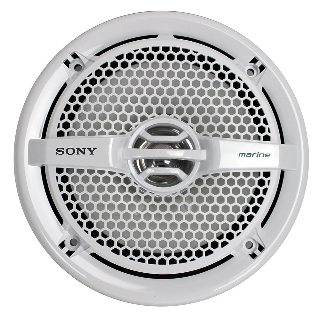 Sony 6.5" 140 Watt Dual Cone Marine Stereo Speakers, White (Open Box)