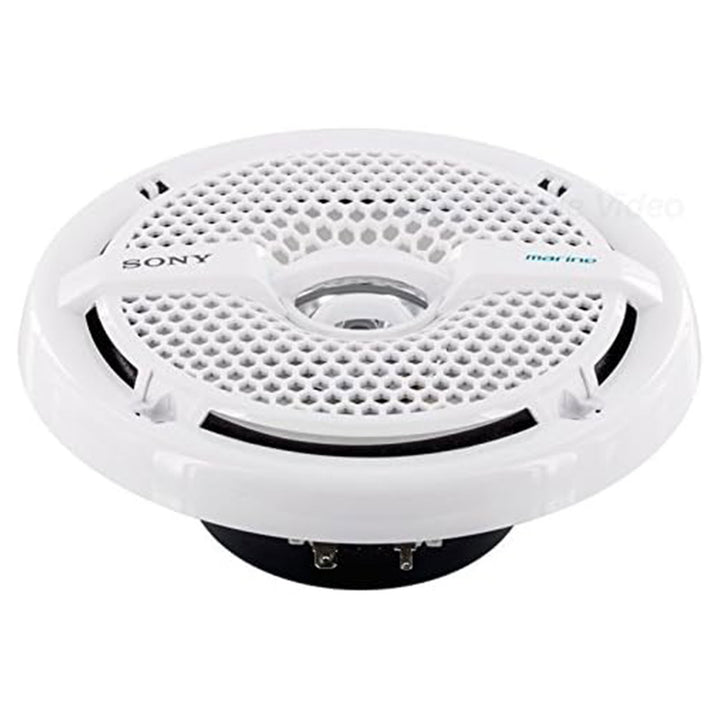 Sony 6.5" 140 Watt Dual Cone Marine Stereo Speakers, White (Open Box) (2 Pack)