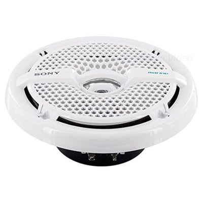 Sony 6.5" 140 Watt Dual Cone Marine Stereo Speakers, White (Open Box) (2 Pack) - VMInnovations