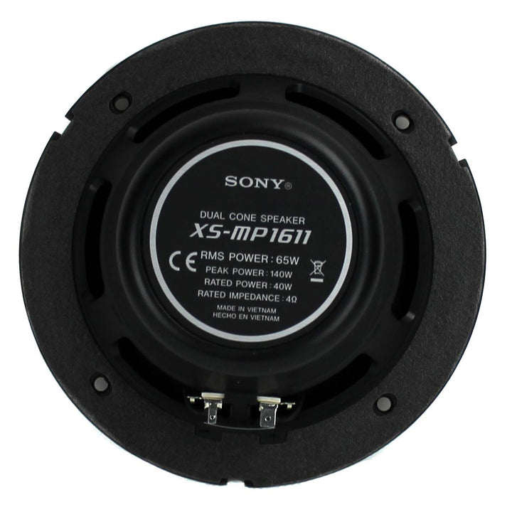 Sony XS-MP1611 6.5 Inch 140 Watt Dual Cone Design Marine Speakers Stereo White