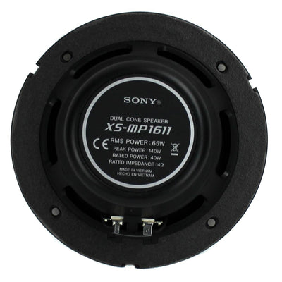 Sony 6.5" 140 Watt Dual Cone Marine Stereo Speakers, White (Open Box) (2 Pack) - VMInnovations