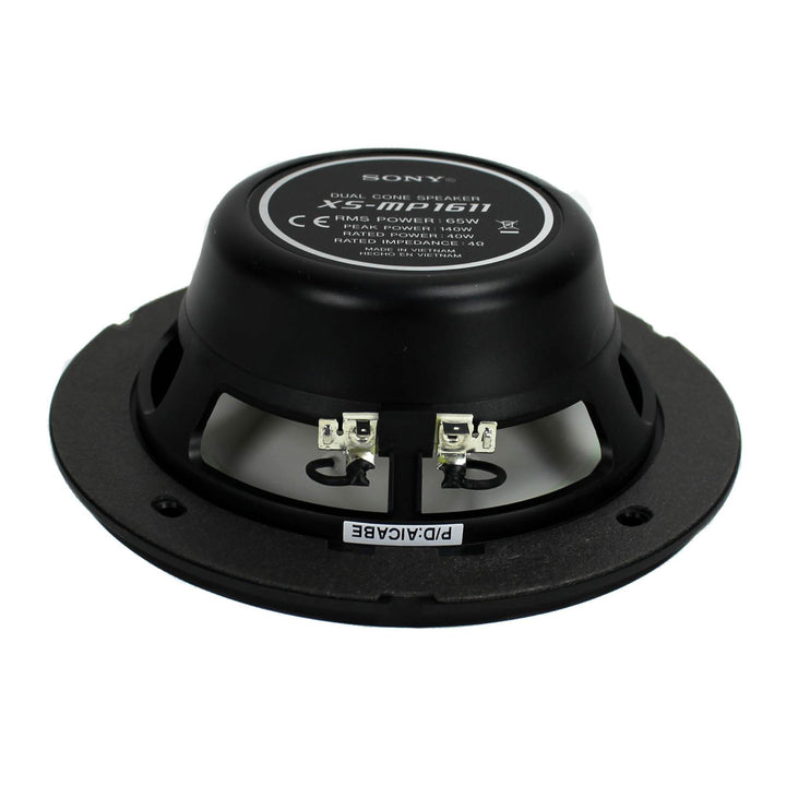 2) Sony 6.5" 140 Watt Dual Cone Marine Stereo Speakers, White (Open Box)
