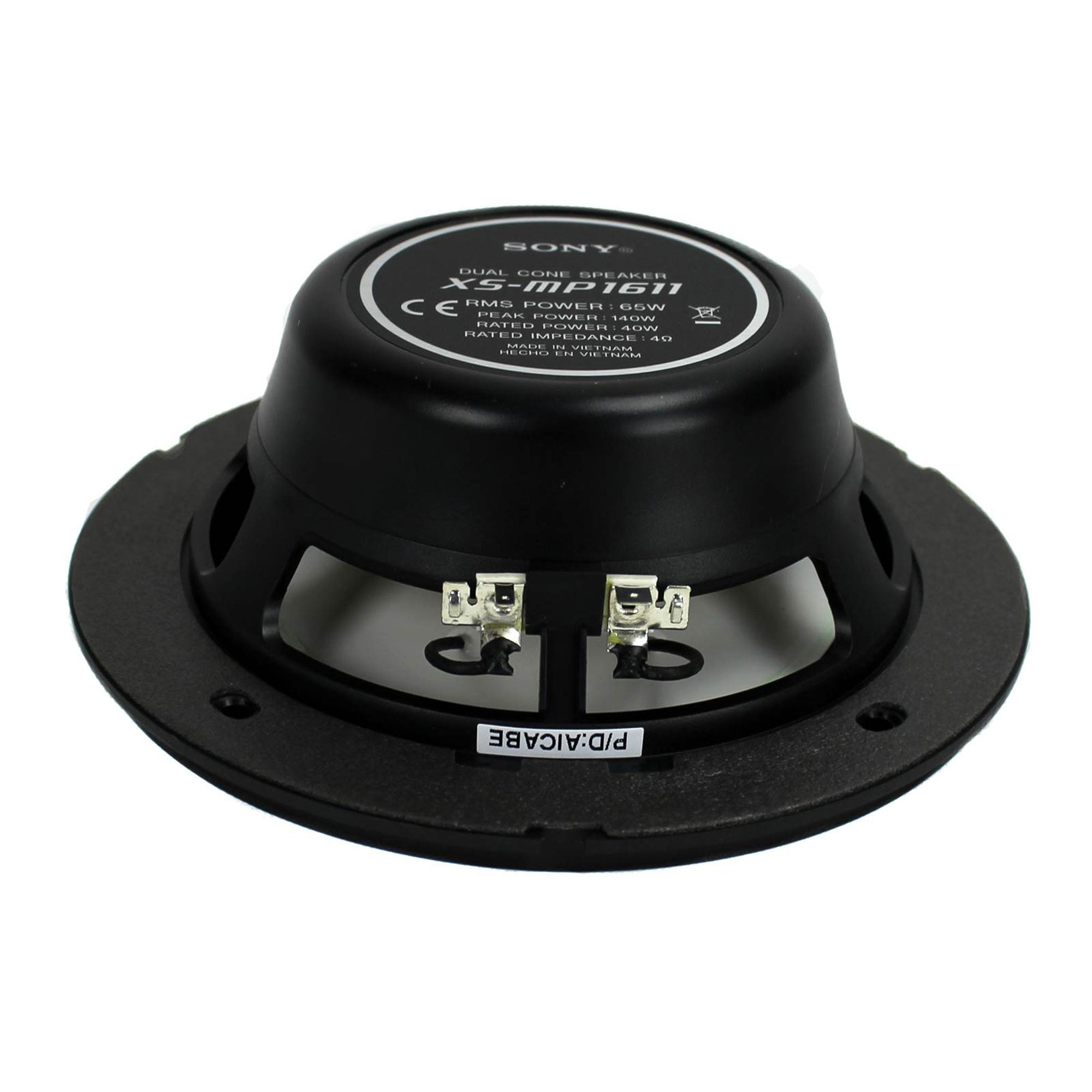 Sony 6.5" 140 Watt Dual Cone Marine Stereo Speakers, White (Open Box) (2 Pack) - VMInnovations