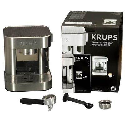KRUPS Stainless Steel 15 Bar Mechanical Pump Espresso Machine XP601050 - Used