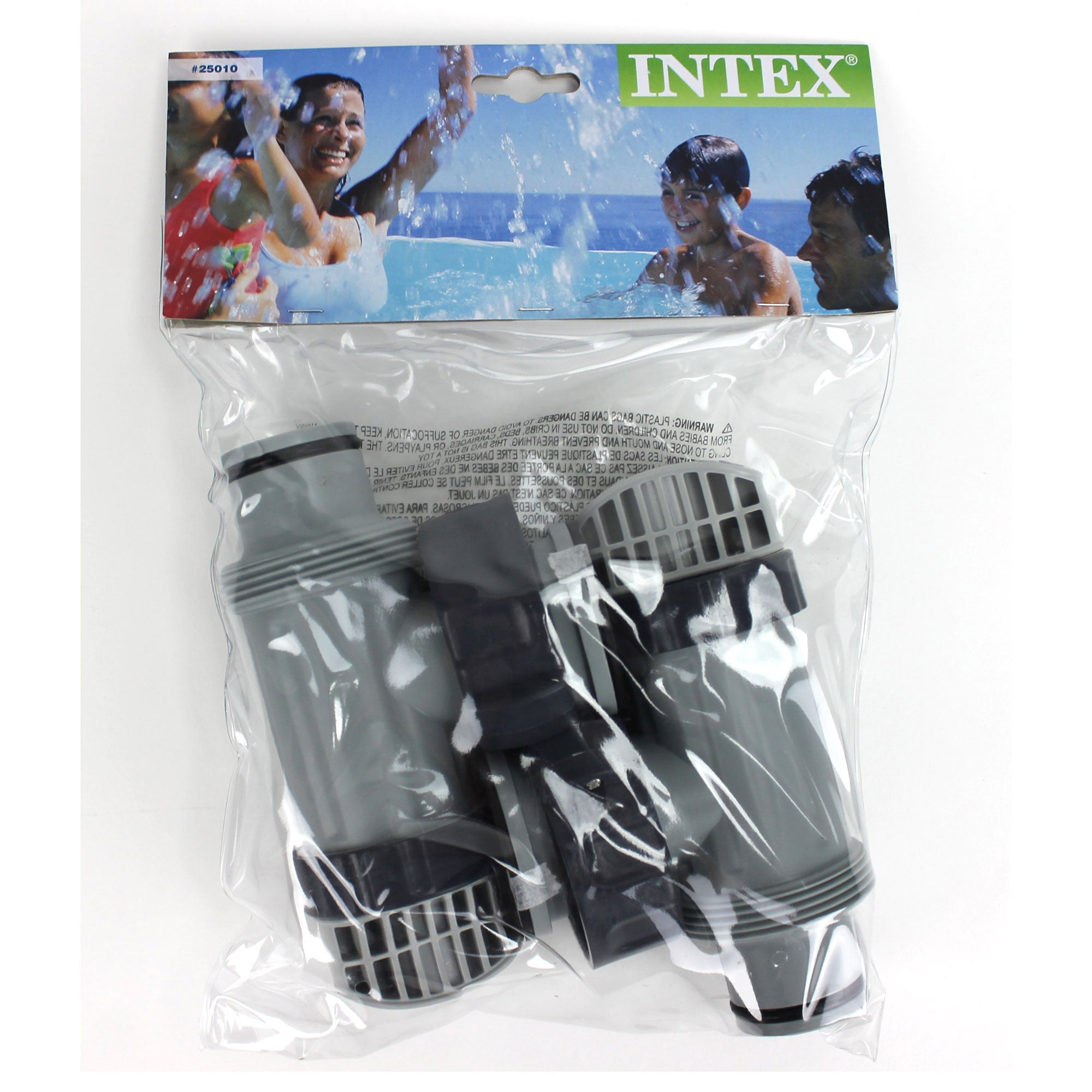Intex Above Ground Plunger Valves with Gaskets & Nuts + Hose Adapters (2 Each)