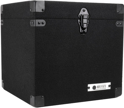 Odyssey Carpeted Pro DJ Case w/ Detachable Lid for 90 LP Vinyl Records (4 Pack) - VMInnovations