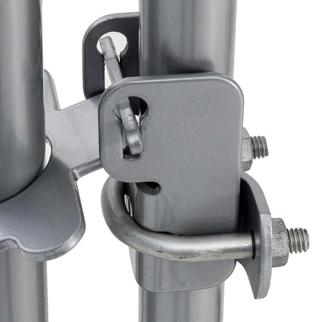 Lucky Dog 10' x 10' Chain Link Dog Kennel (2 Pack) & Waterproof Roof Cover